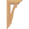 Ekena Millwork Balboa Traditional Smooth Bracket w/ Offset Brace, Western Red Cedar, 5 1/2"W x 14"D x 26"H BKT0604X14X26BOA01SWR - alternate 4